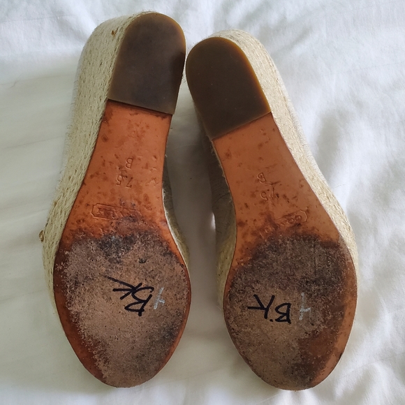 Coach Milan Met Linen Canvas Wedge Esdpadrille - Picture 15 of 15